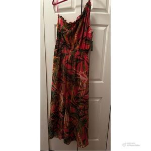 Tropical Print Jumpsuit